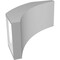 Ekena Millwork 6-in. W x 12-in. D x 12-in. H Thorton Architectural Grade PVC Knee Brace BRCP06X12X12THR - alternate 3